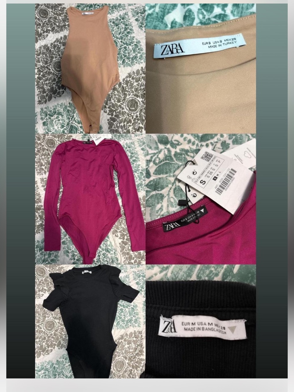*BUNDLE* zara bodysuits